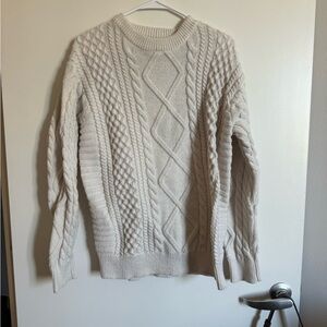Rory gilmore Cream Cable Knit Sweater